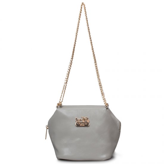 Coach Saffiano Logo Small Grey Crossbody Bags EMI